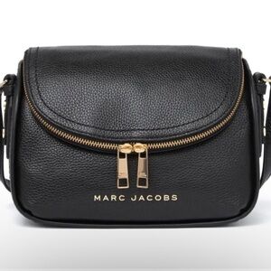 Marc Jacobs The Groove mini messenger Crossbody Bag Black in Gold Accents